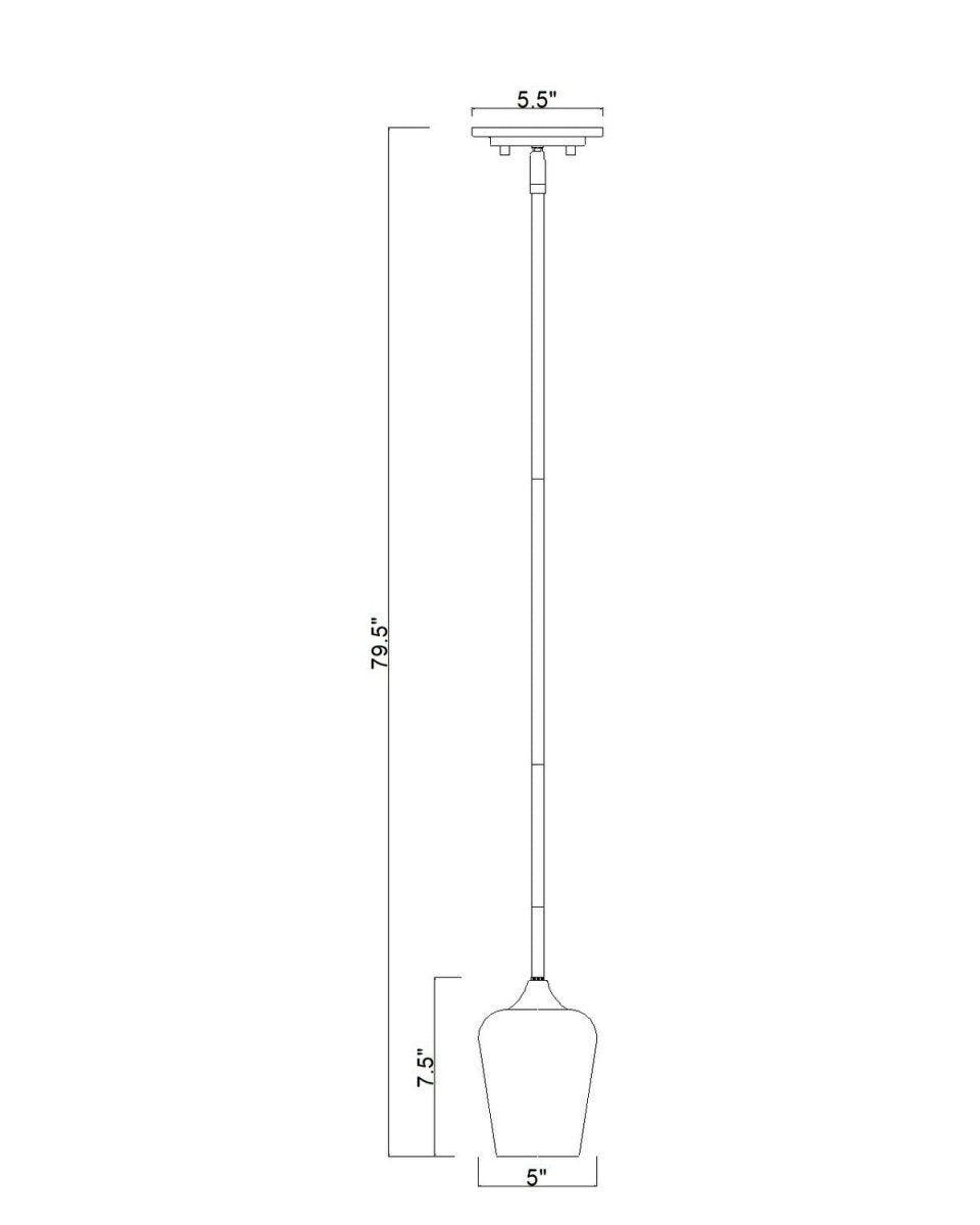 Mini-suspension Joliet - Laiton bruni 9" by Z-Lite | Luminaires & cie