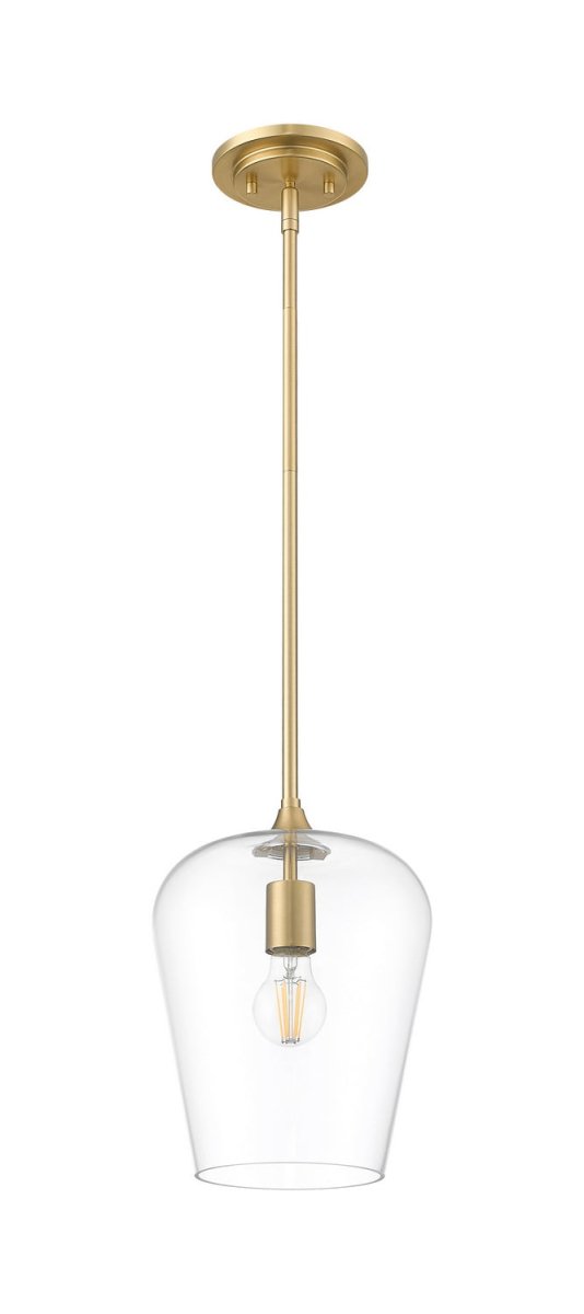 Mini-suspension Joliet - Laiton bruni 9" by Z-Lite | Luminaires & cie