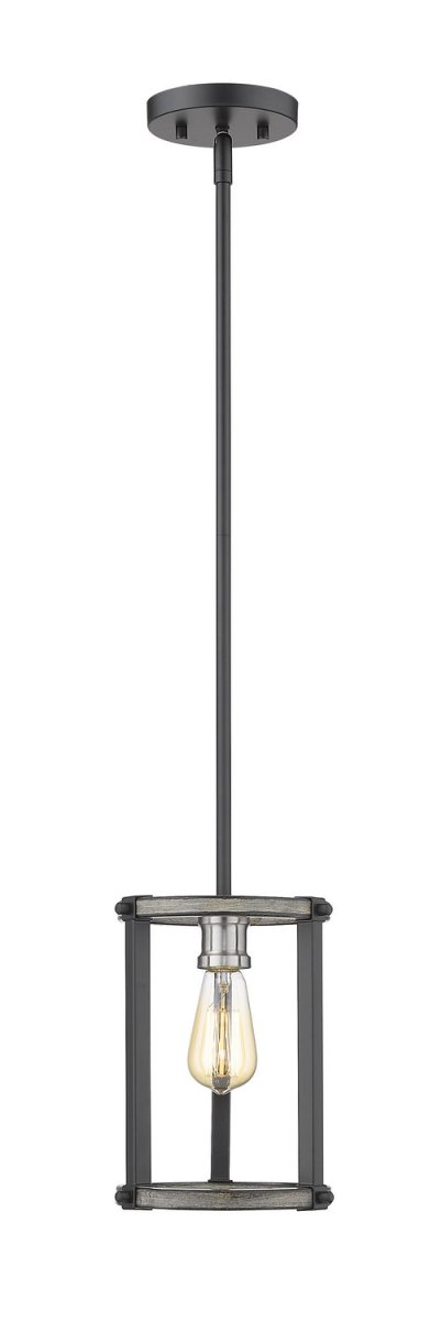 Mini-suspension Kirkland - Bardeau gris cendré 7" by Z-Lite | Luminaires & cie