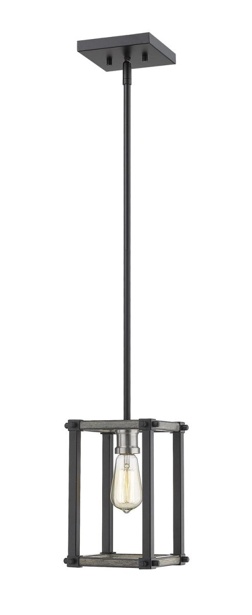 Mini-suspension Kirkland - Bardeau gris cendré 6 1/4" by Z-Lite | Luminaires & cie