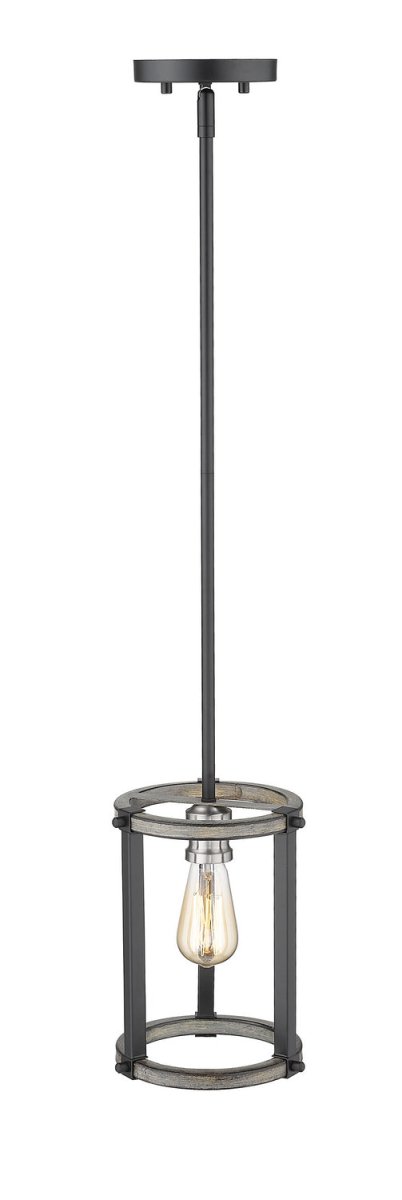 Mini-suspension Kirkland - Bardeau gris cendré 6 1/4" by Z-Lite | Luminaires & cie