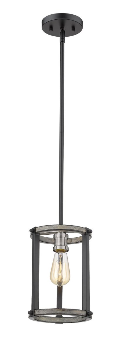 Mini-suspension Kirkland - Bardeau gris cendré 6 1/4" by Z-Lite | Luminaires & cie