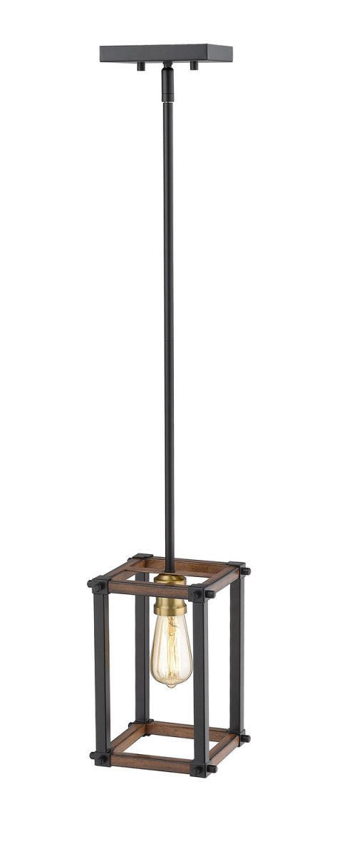 Mini-suspension Kirkland - Bardeau gris cendré 6 1/4" by Z-Lite | Luminaires & cie
