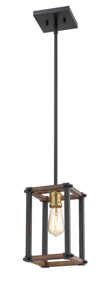 Mini-suspension Kirkland - Bardeau gris cendré 6 1/4" by Z-Lite | Luminaires & cie