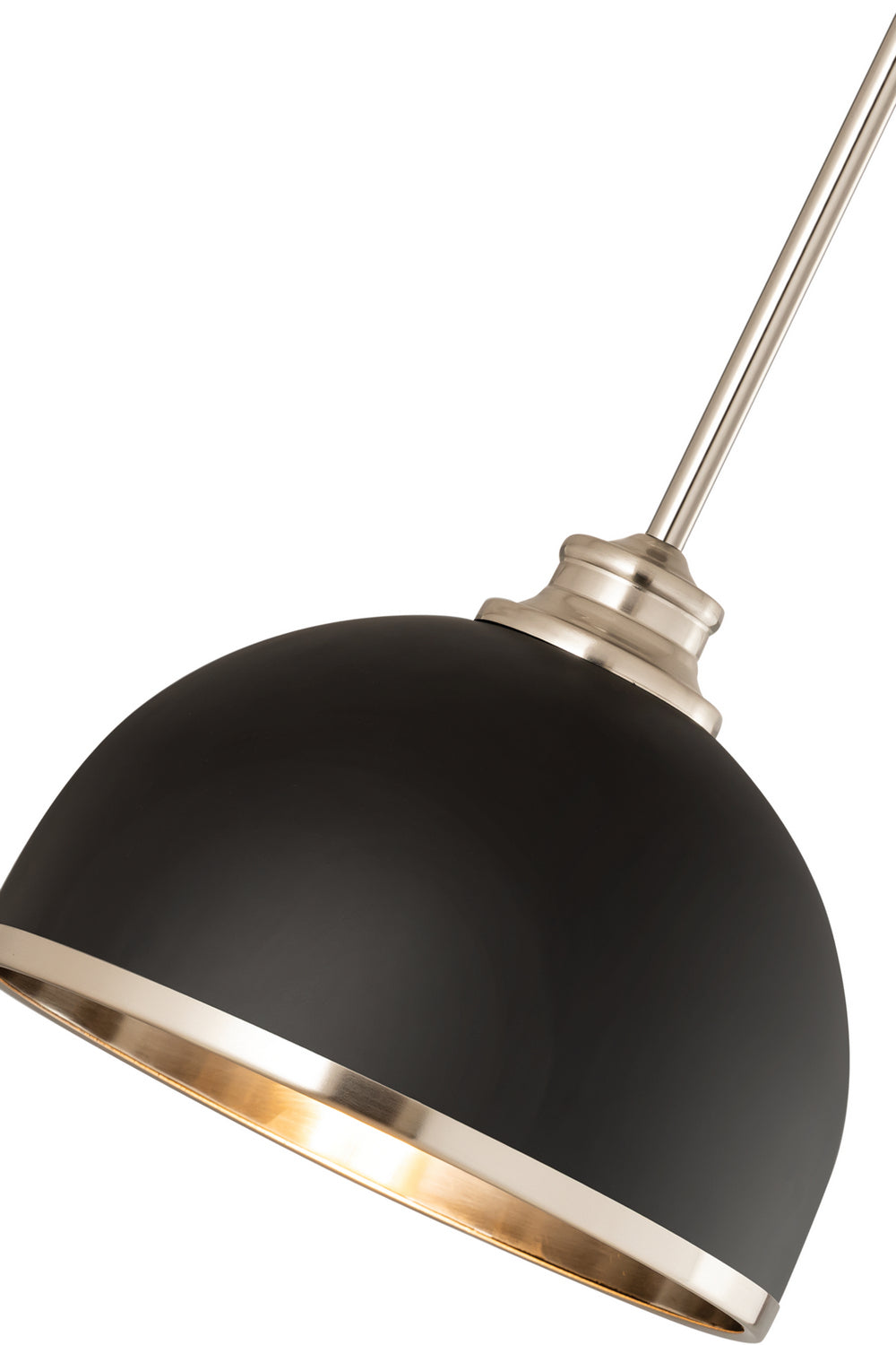 Mini-suspension Landry Noir mat + Nickel brossé – vue 7