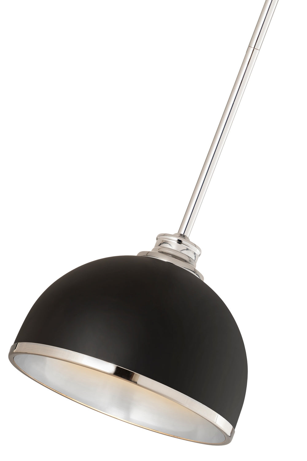 Mini-suspension Landry Noir mat + Chrome – vue 6