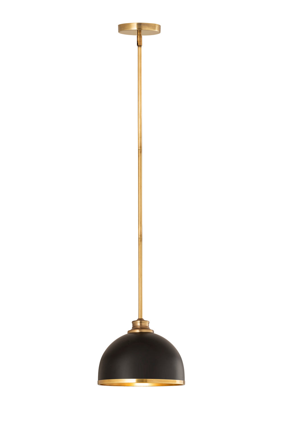 Mini-suspension Landry Noir mat + Laiton bruni – Z-Lite