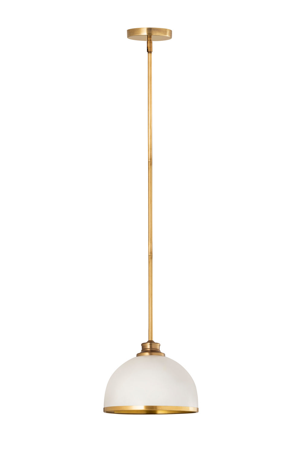 Mini-suspension Landry Blanc mat + Laiton bruni – vue 4