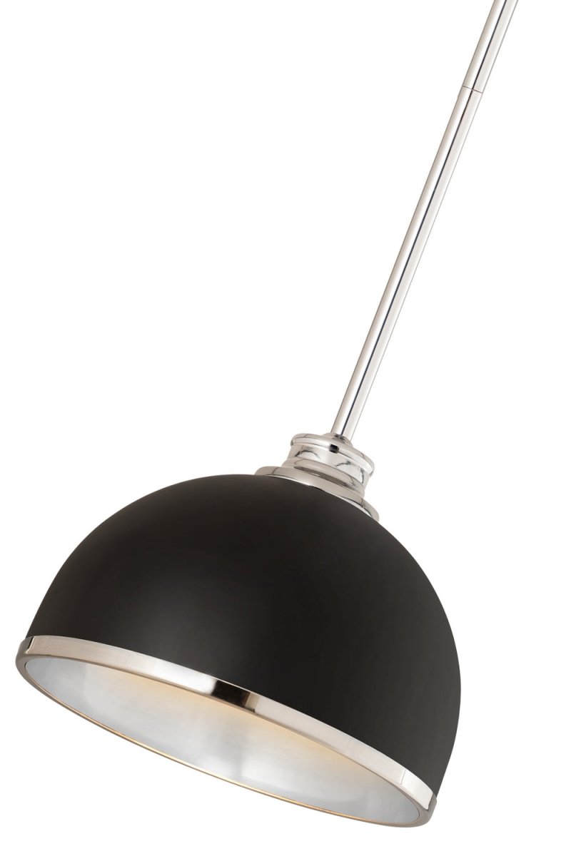 Mini-suspension Landry - Blanc mat + Laiton bruni by Z-Lite | Luminaires & cie