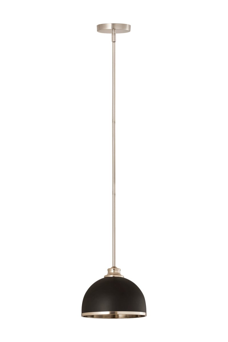 Mini-suspension Landry - Blanc mat + Laiton bruni by Z-Lite | Luminaires & cie