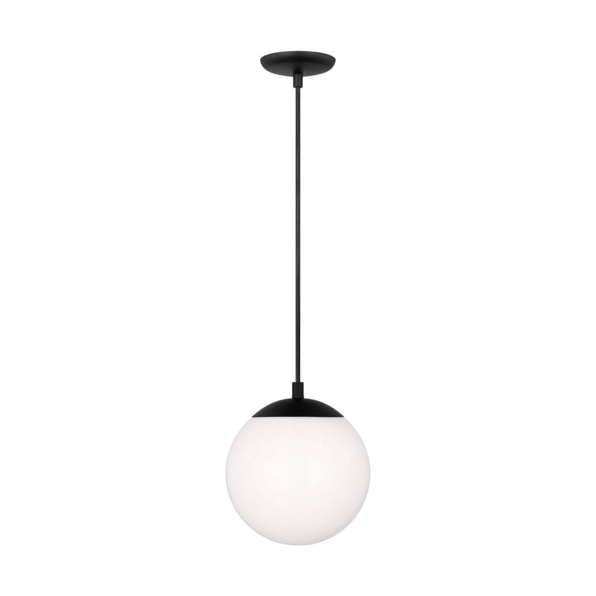 Mini-suspension Leo - Hanging Globe - Midnight Black Matte White 8 by Visual Comfort Studio | Luminaires & cie