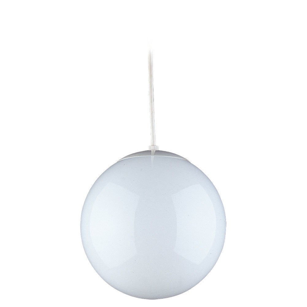 Mini-suspension Leo - Hanging Globe - White Matte White 8 by Visual Comfort Studio | Luminaires & cie