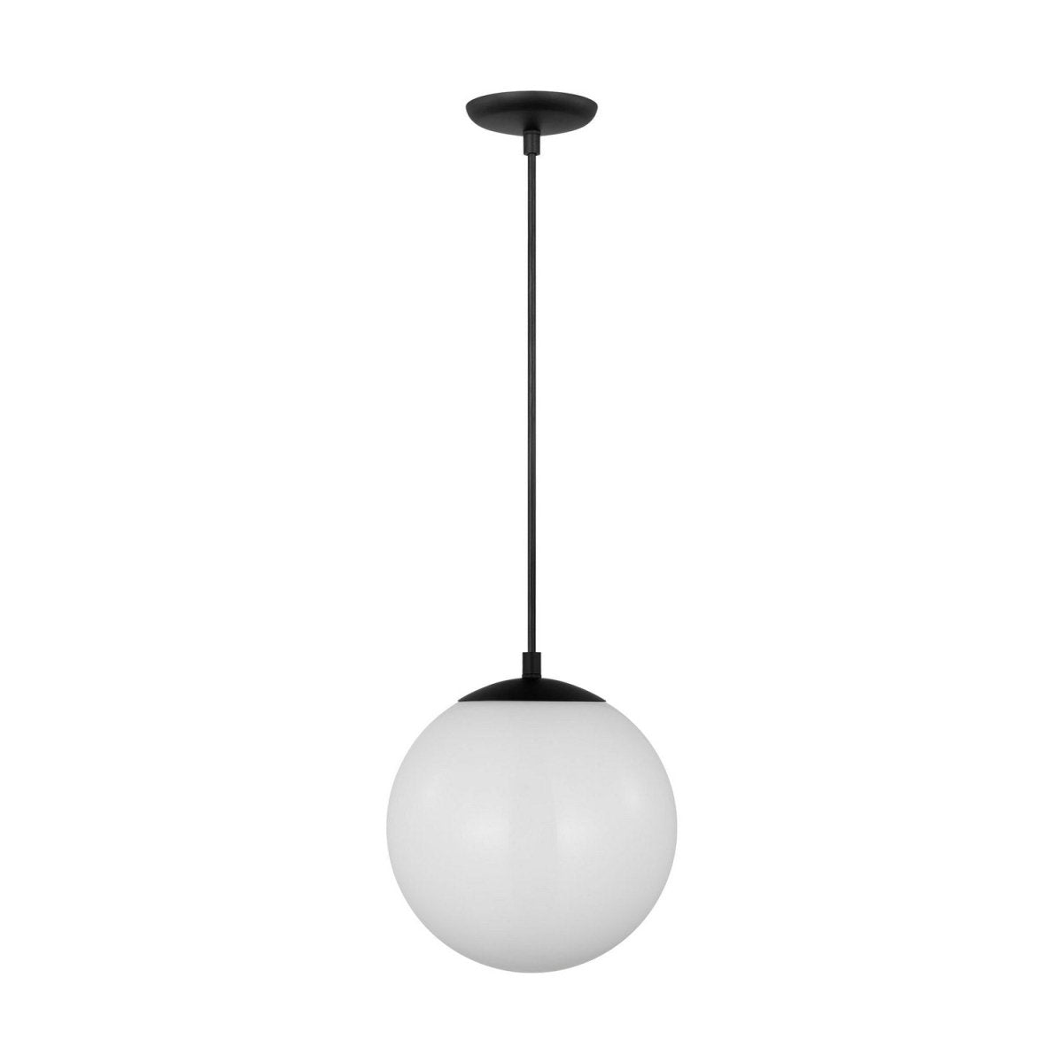 Mini-suspension Leo - Hanging Globe - Satin Brass Clear Seeded 14 by Visual Comfort Studio | Luminaires & cie