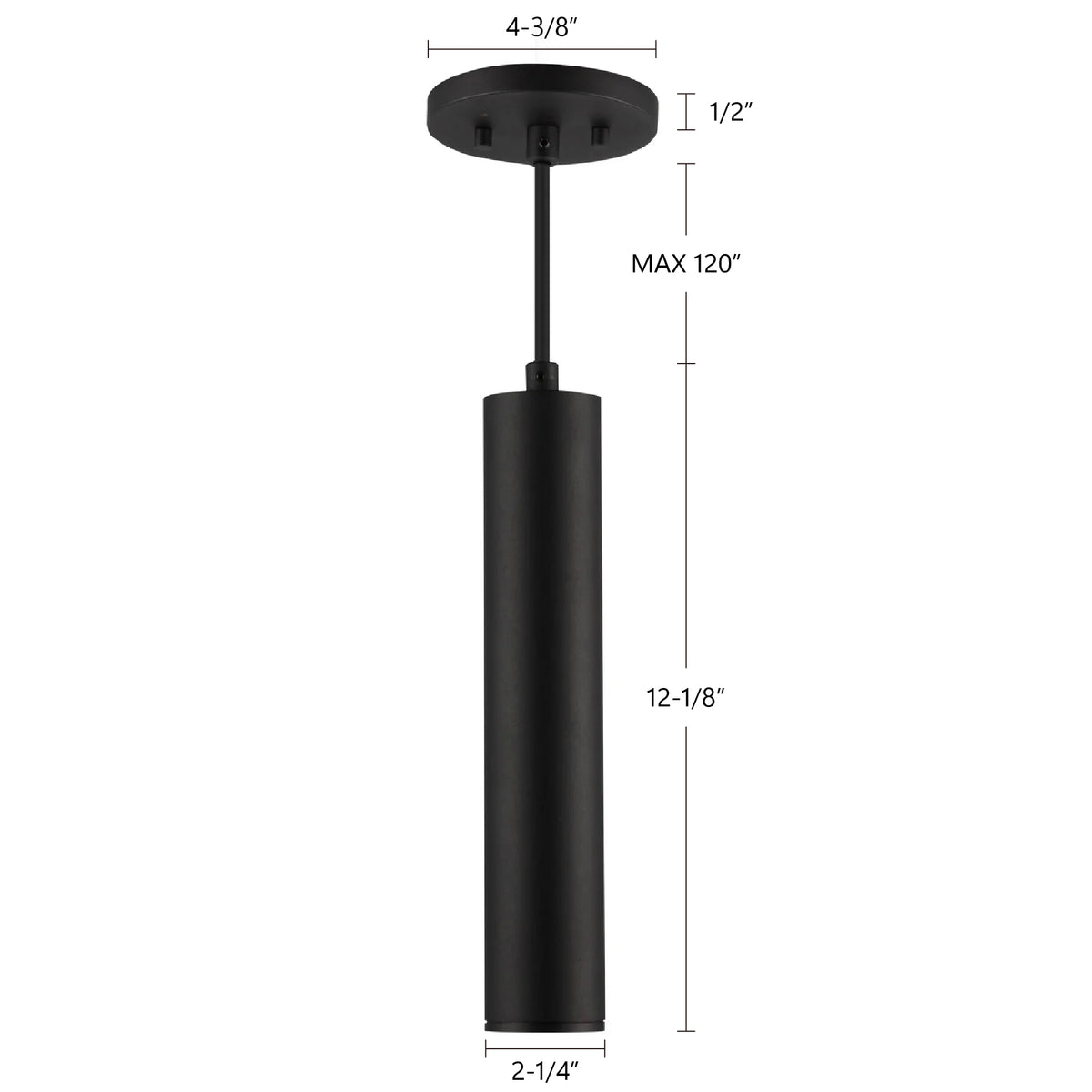 Mini-suspension Lorna Blanc, 2 1/4", 12 1/8" – vue 5