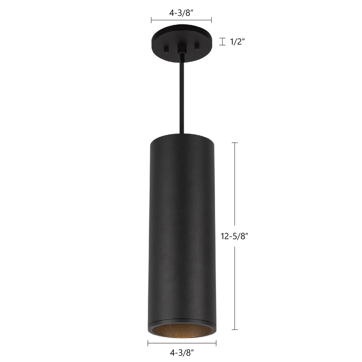 Mini-suspension Lorna Noir, 4 3/8", 13 1/4" – vue 6