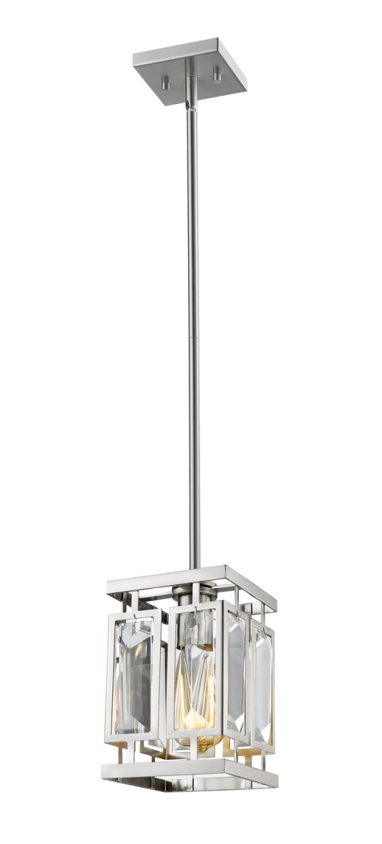 Mini-suspension Mersesse - Nickel brossé 6 1/2" by Z-Lite | Luminaires & cie