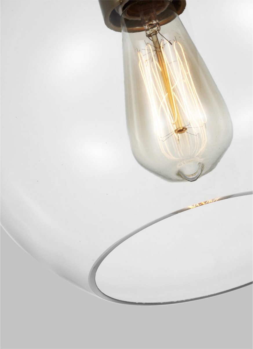 Mini-suspension Monroe - Nickel poli 10 3/8" by Visual Comfort Studio | Luminaires & cie