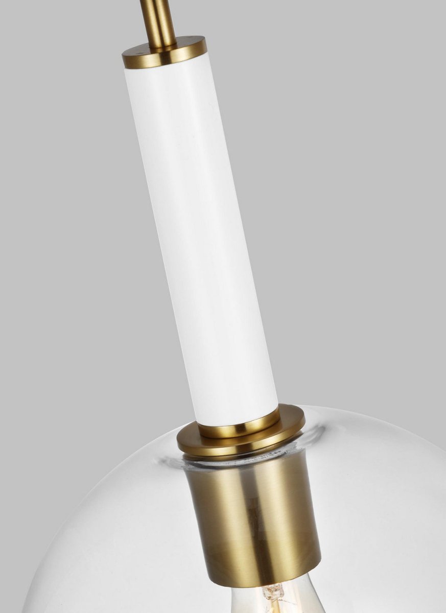 Mini-suspension Monroe - Nickel poli 10 3/8" by Visual Comfort Studio | Luminaires & cie