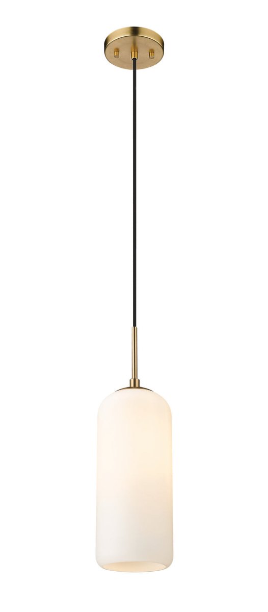 Mini-suspension Monty - Laiton patrimoine Opale mate 17" by Z-Lite | Luminaires & cie