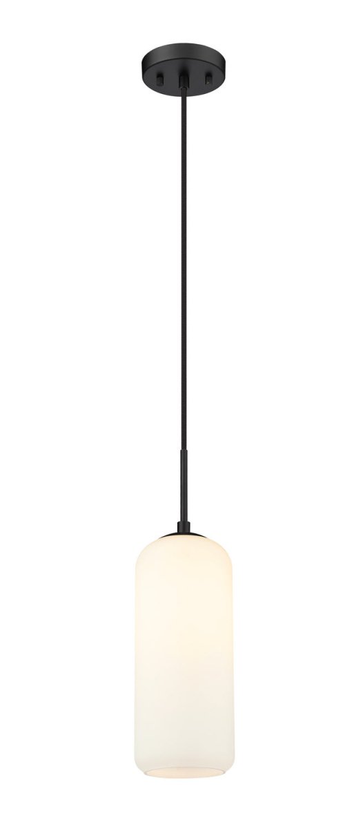 Mini-suspension Monty - Noir mat Opale mate 17" by Z-Lite | Luminaires & cie