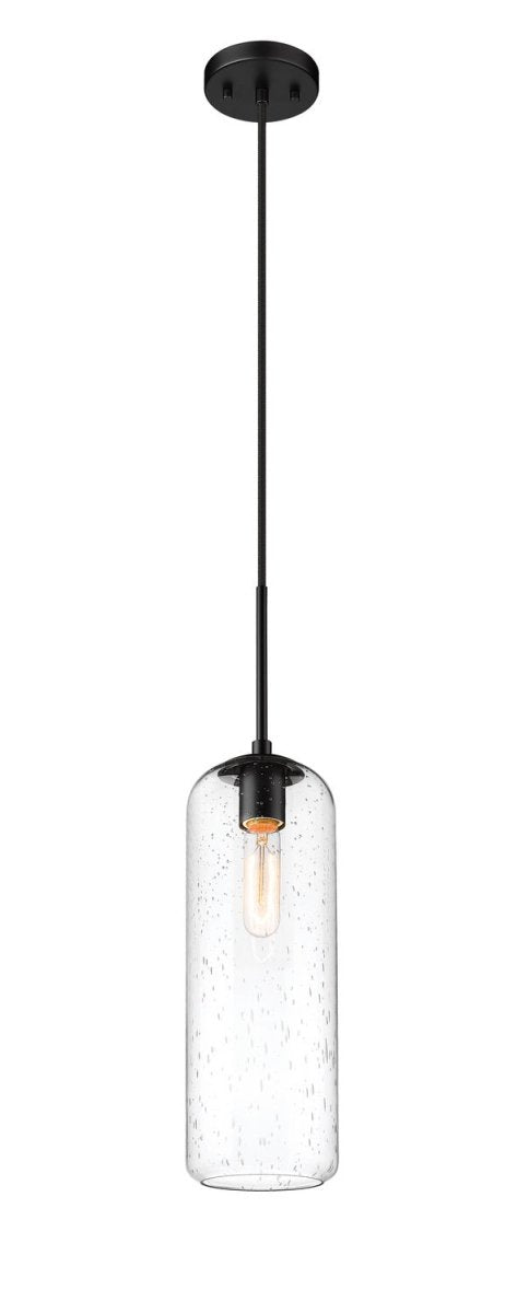 Mini-suspension Monty - Noir mat Grené transparent 22" by Z-Lite | Luminaires & cie