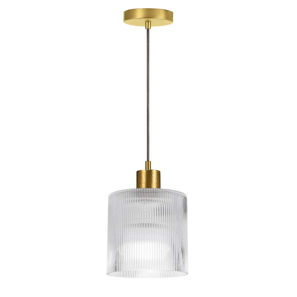 Mini-suspension Nadine Transparent / Laiton vieilli – Dainolite