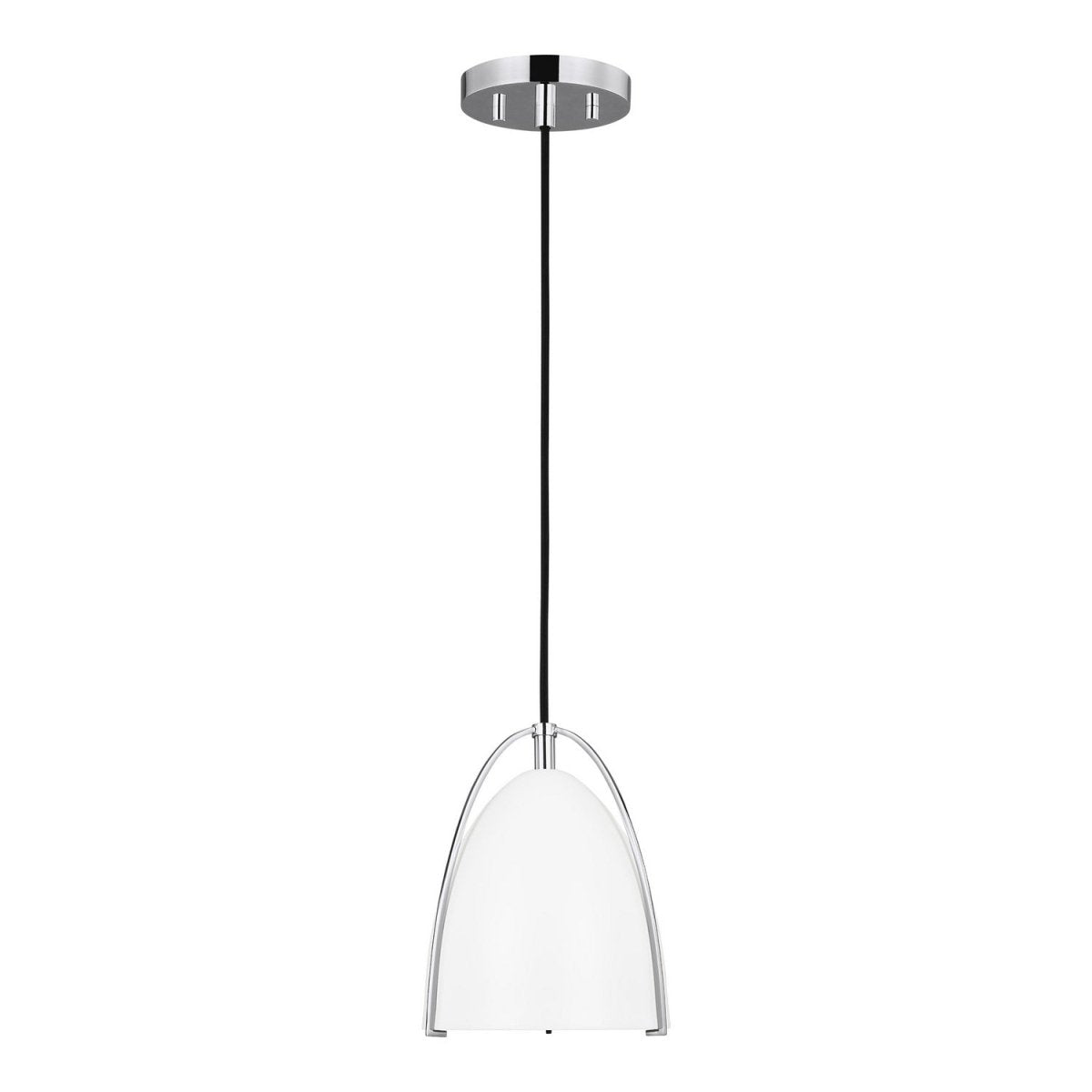 Mini-suspension Norman - Chrome Blanc mat by Visual Comfort Studio | Luminaires & cie