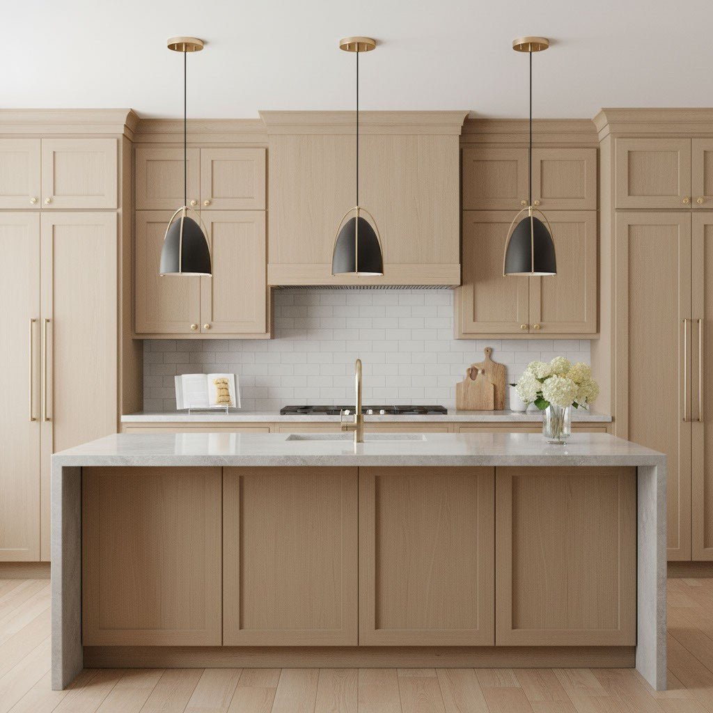 Mini-suspension Norman - Laiton satiné Blanc mat by Visual Comfort Studio | Luminaires & cie