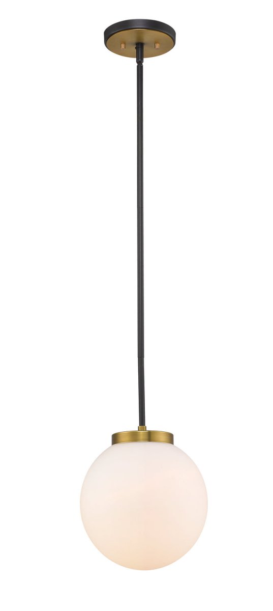 Mini-suspension Parsons - Noir mat + Laiton vieilli by Z-Lite | Luminaires & cie