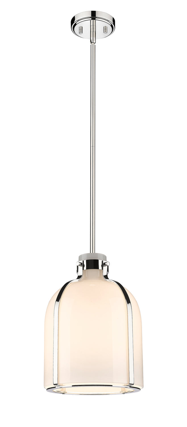 Mini-suspension Pearson Nickel poli, Opale blanc – Z-Lite