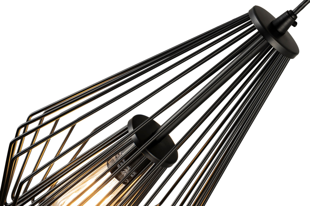 Mini-suspension Quintus Noir mat – vue 5