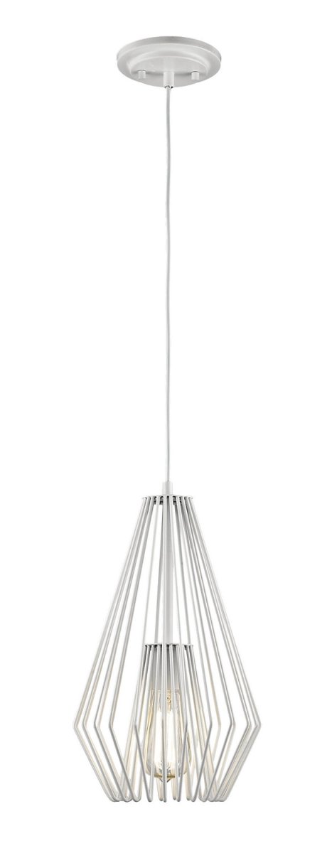 Mini-suspension Quintus - Blanc brillant by Z-Lite | Luminaires & cie
