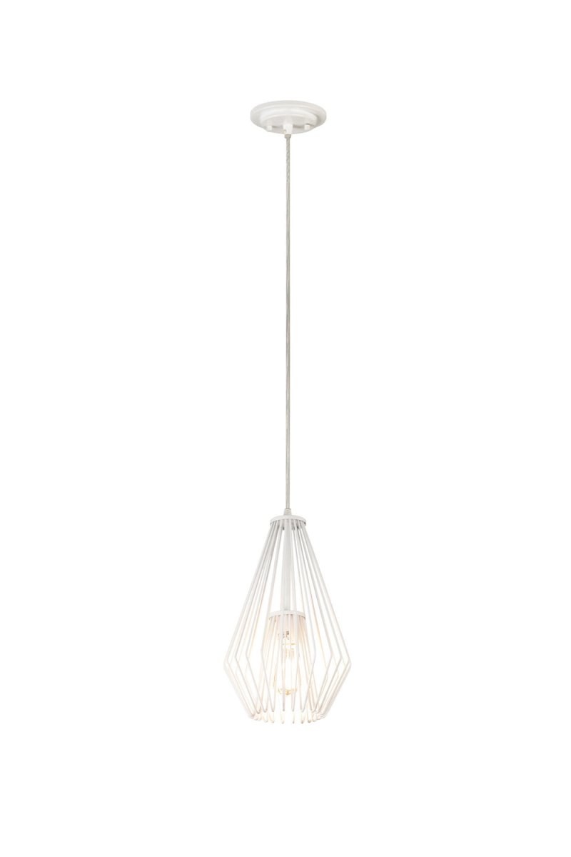 Mini-suspension Quintus - Blanc brillant by Z-Lite | Luminaires & cie