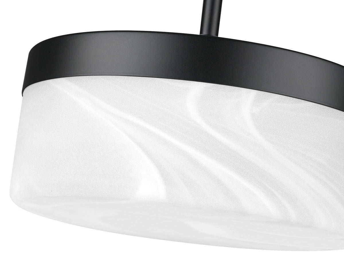 Mini-suspension Renaud Noir mat, 9 1/4" – vue 3