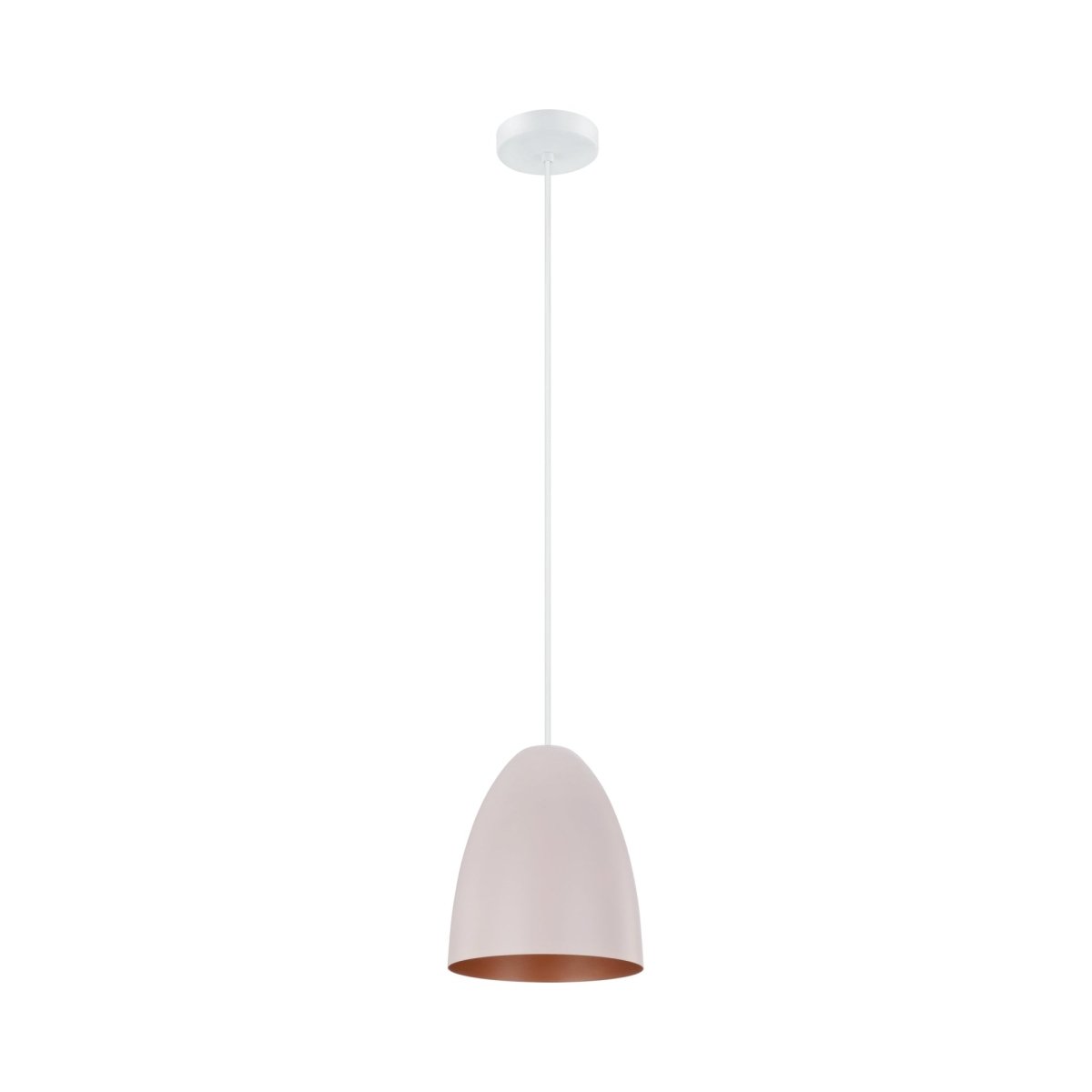 Mini suspension Sarabia - P - Abricot pastel et cuivre by Eglo | Luminaires & cie