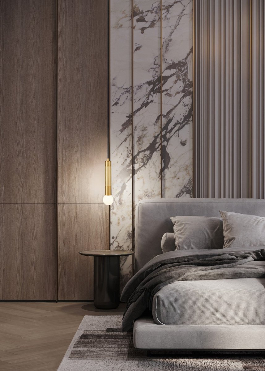 Mini-suspension Stari - Or moderne Tige by Z-Lite | Luminaires & cie