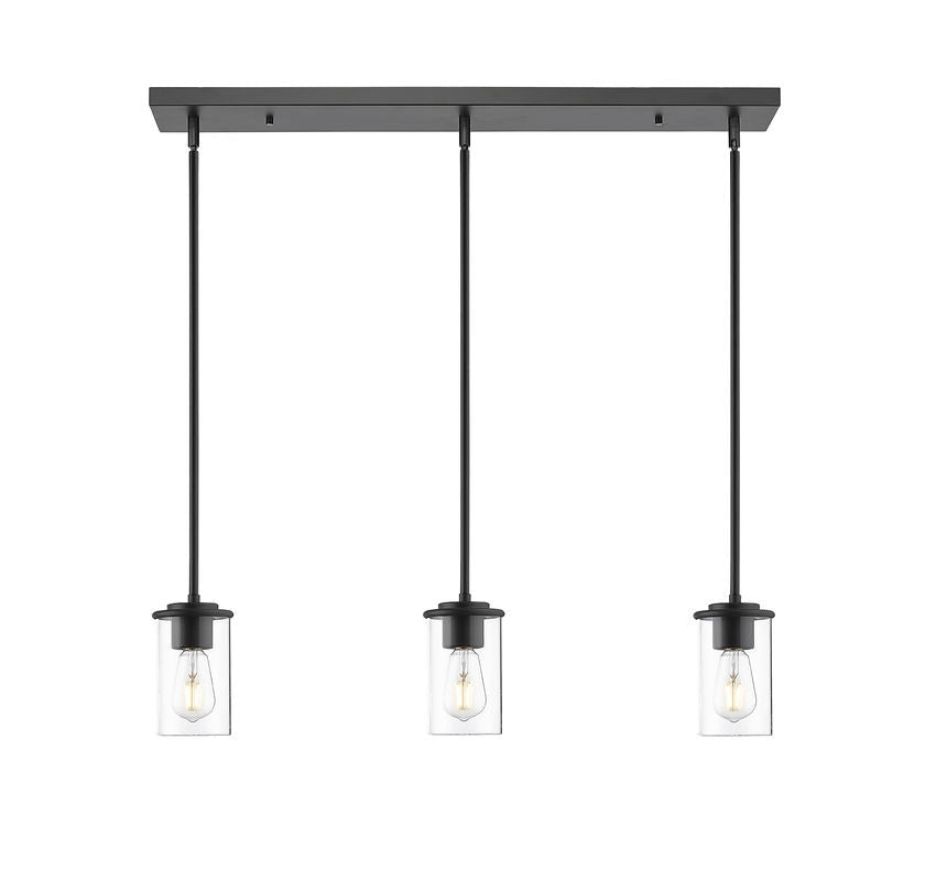 Mini-suspension Thayer - Noir mat 1 by Z-Lite | Luminaires & cie