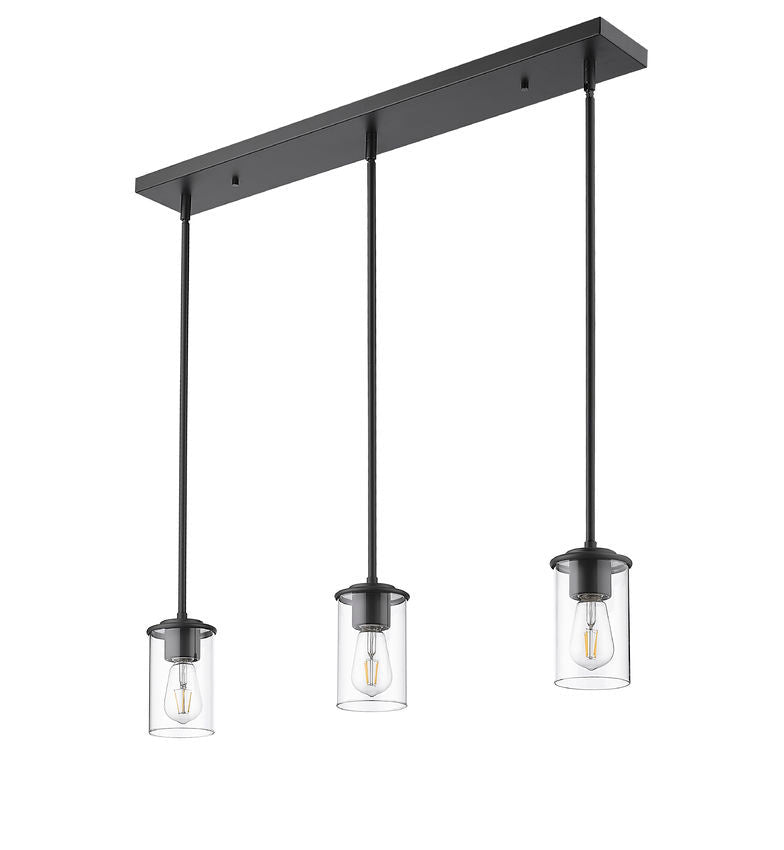 Mini-suspension Thayer - Noir mat 1 by Z-Lite | Luminaires & cie