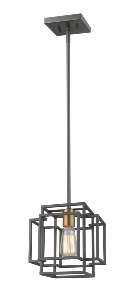 Mini-suspension Titania - Bronze + Laiton vieilli by Z-Lite | Luminaires & cie