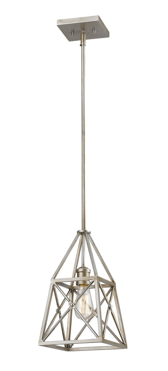 Mini-suspension Trestle - Argent antique by Z-Lite | Luminaires & cie