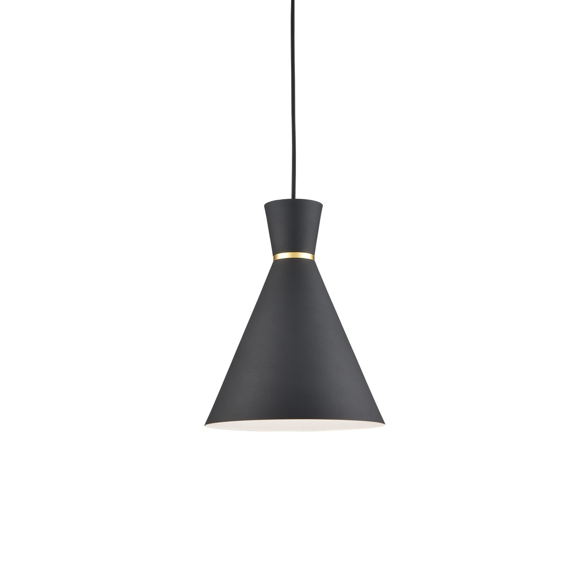 Mini-suspension Vanderbilt Noir / Or, 9 7/8" – Kuzco Lighting