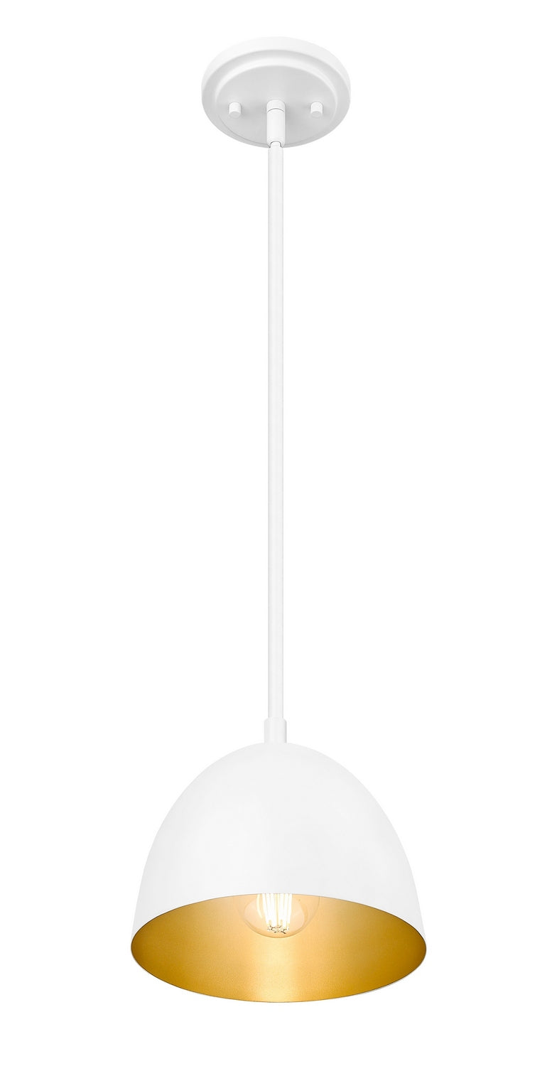 Mini-suspension Vega Blanc mat – vue 3