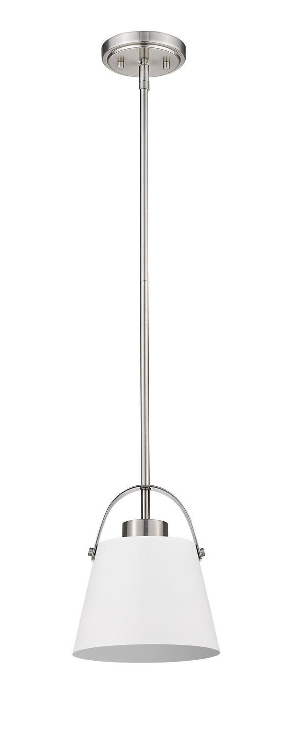 Mini-suspension Z-Studio Blanc mat + Nickel brossé – vue 3