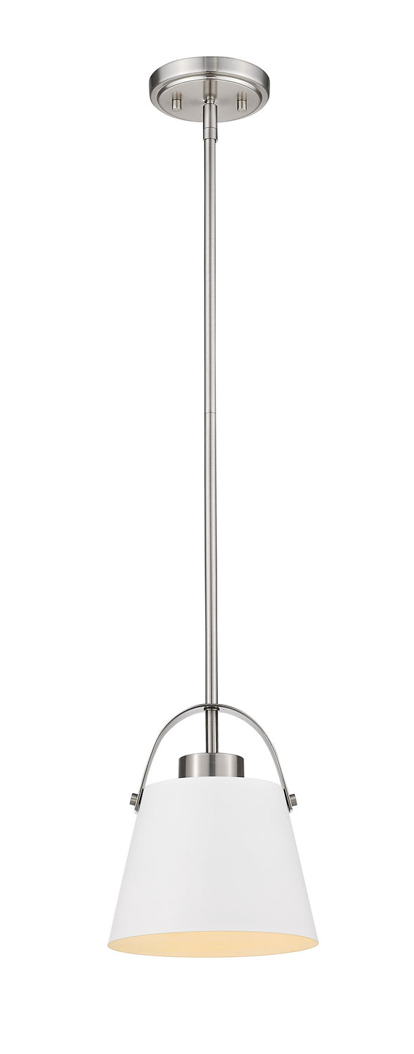 Mini-suspension Z-Studio Blanc mat + Nickel brossé – Z-Lite
