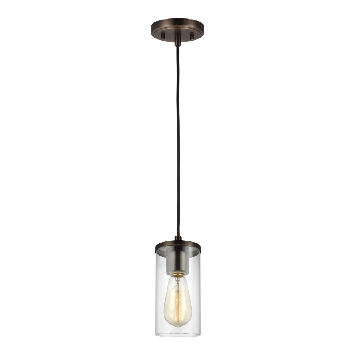Mini-suspension Zire - Bronze huilé brossé 4" by Visual Comfort Studio | Luminaires & cie