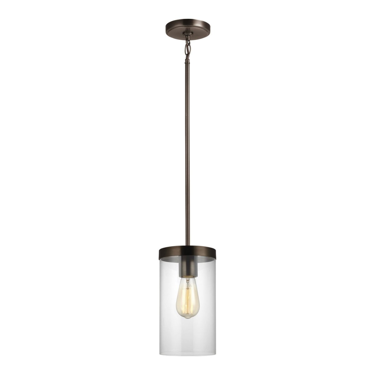 Mini-suspension Zire - Bronze huilé brossé 6" by Visual Comfort Studio | Luminaires & cie