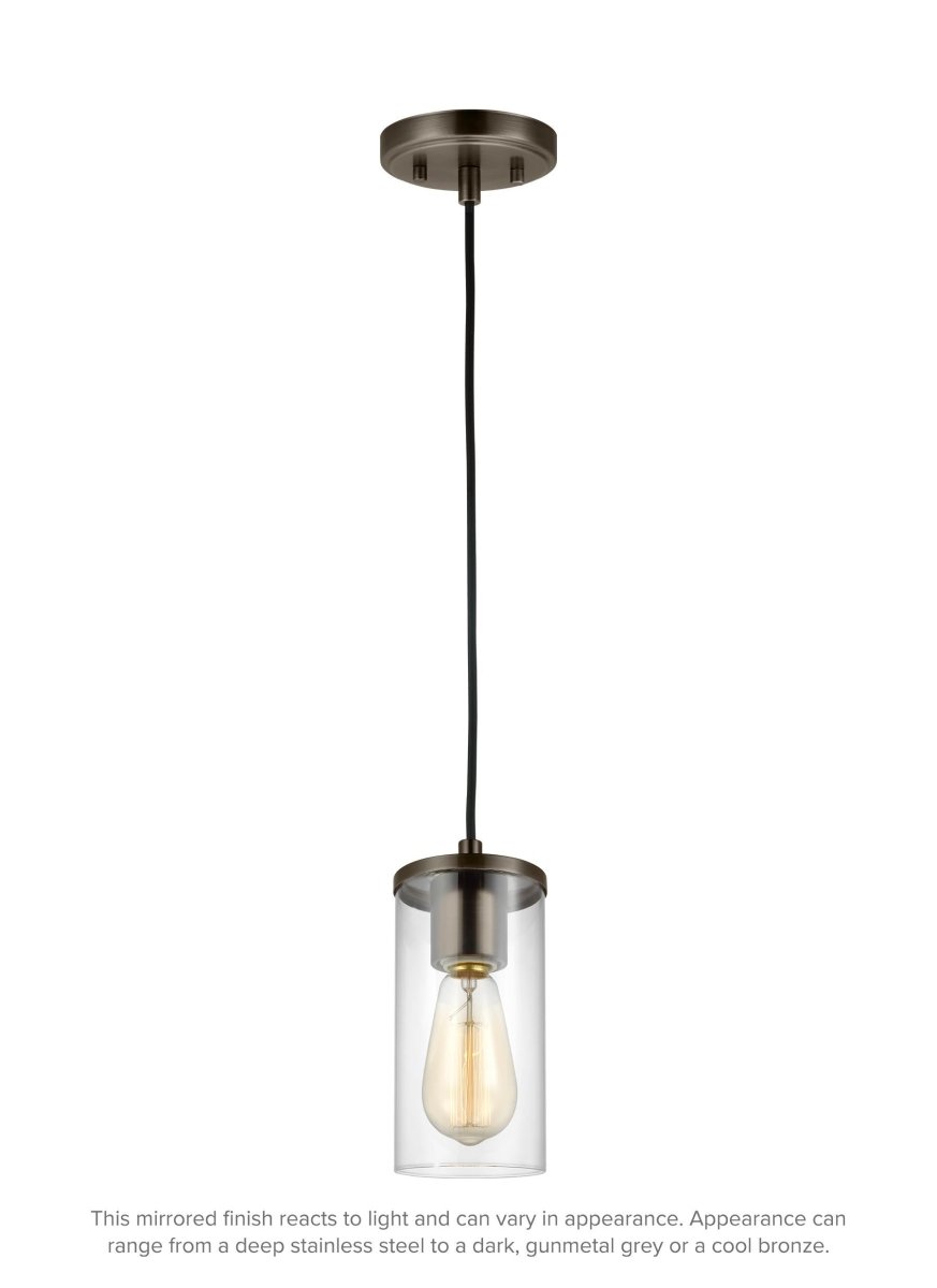 Mini-suspension Zire - Nickel brossé 6" by Visual Comfort Studio | Luminaires & cie