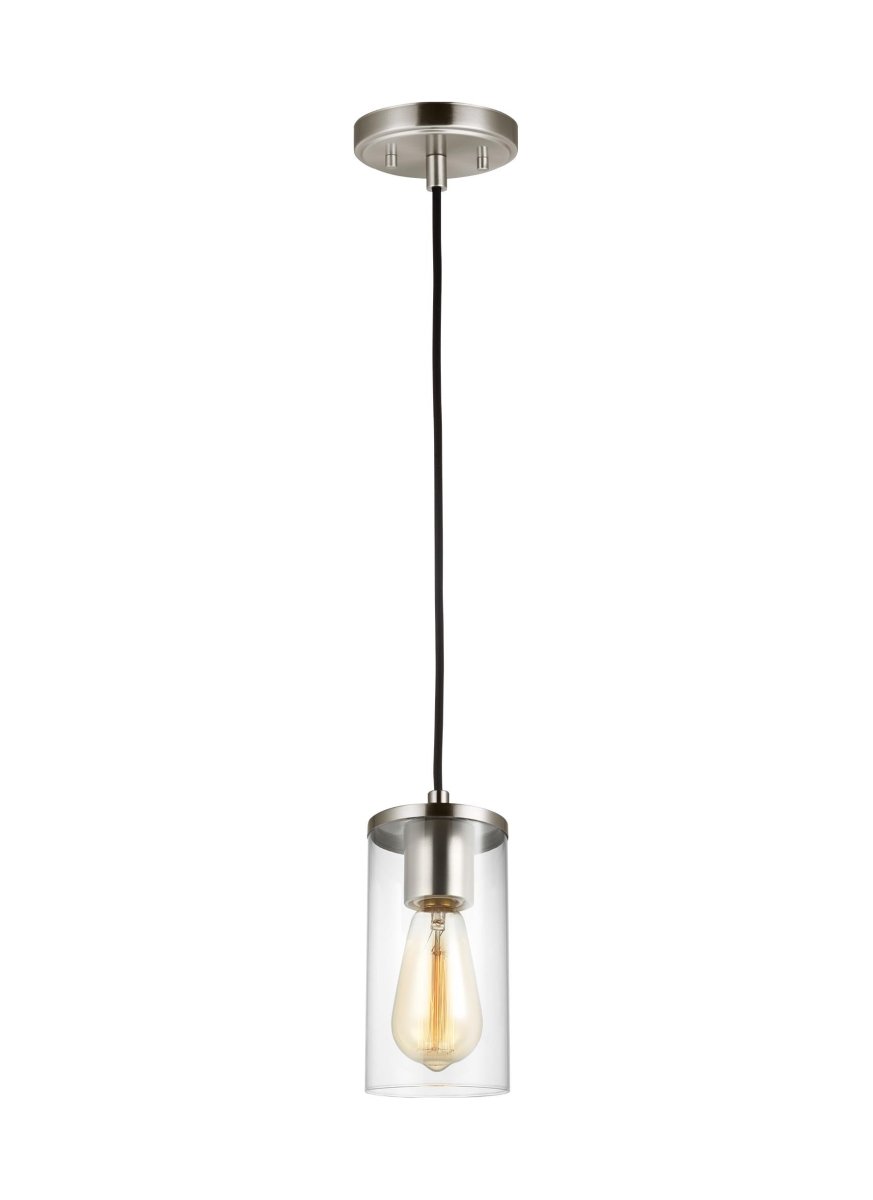 Mini-suspension Zire - Nickel brossé 6" by Visual Comfort Studio | Luminaires & cie