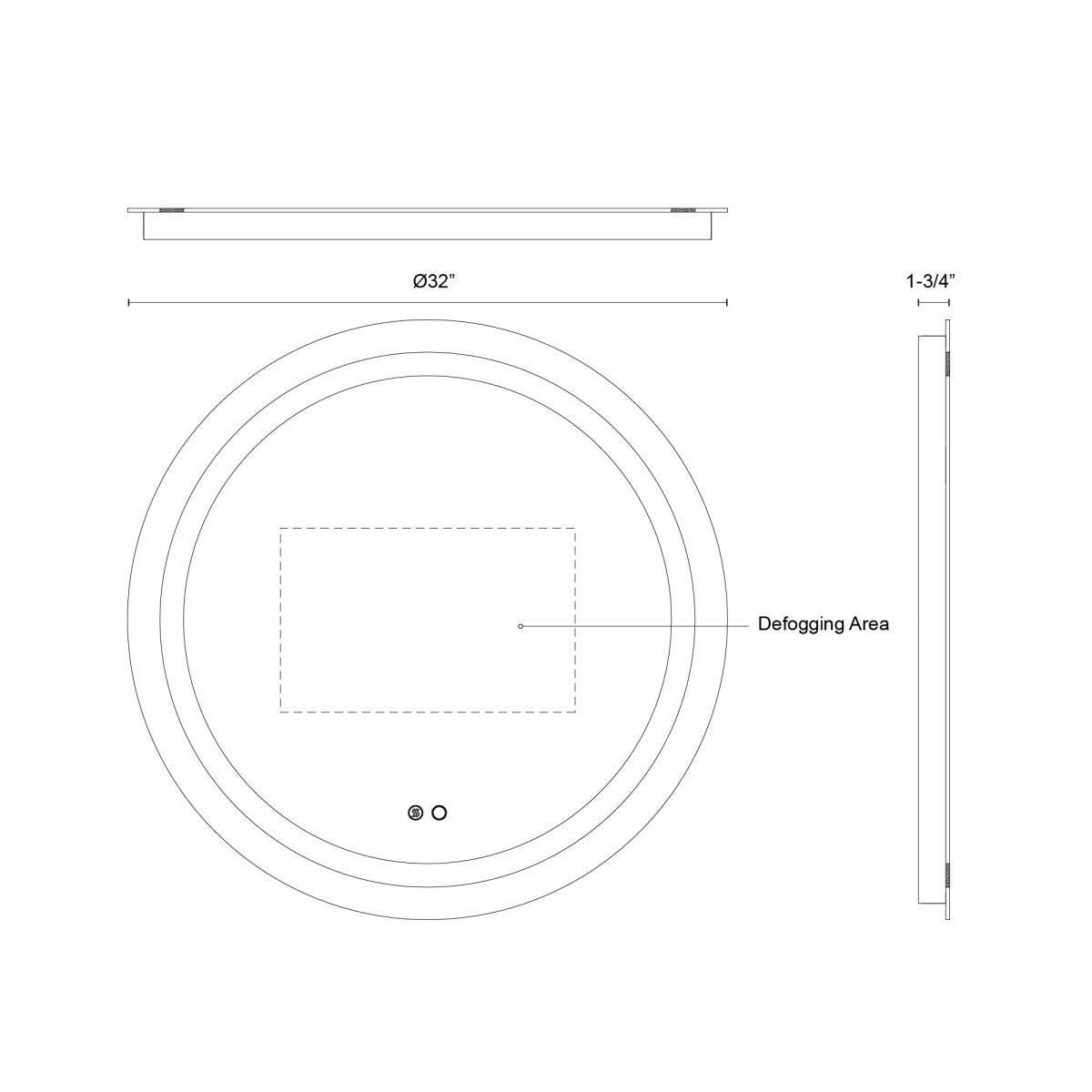 Miroir de vanité Hillmont - 32" by Kuzco Lighting | Luminaires & cie