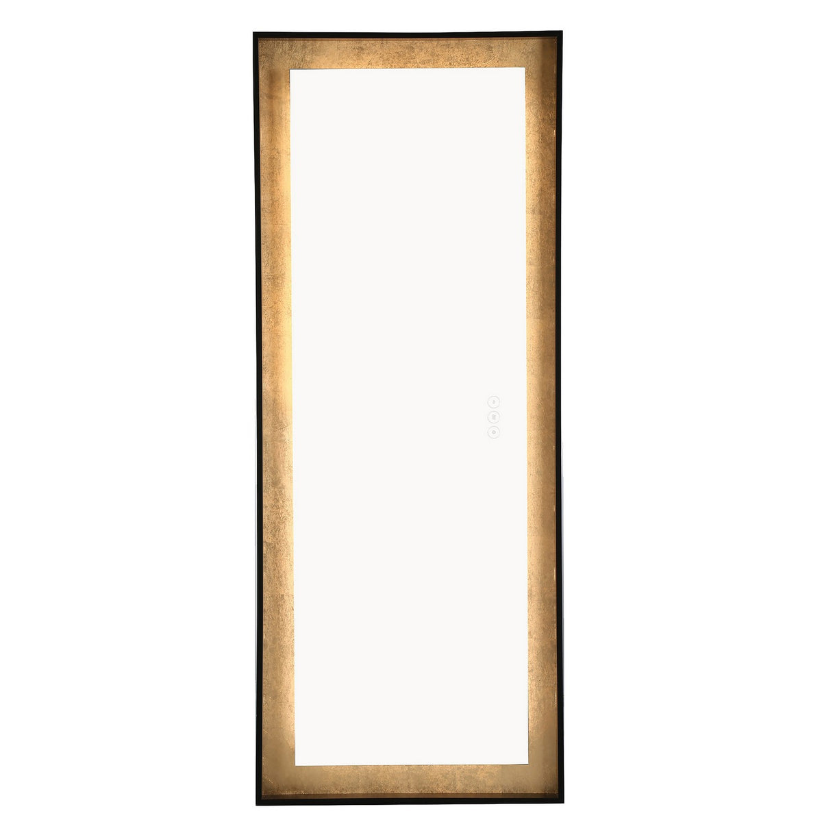 Miroir éclairant Anya Noir anodisé, 26" – Eurofase